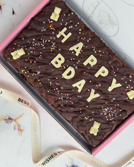 Happy Bday Brownie Slab