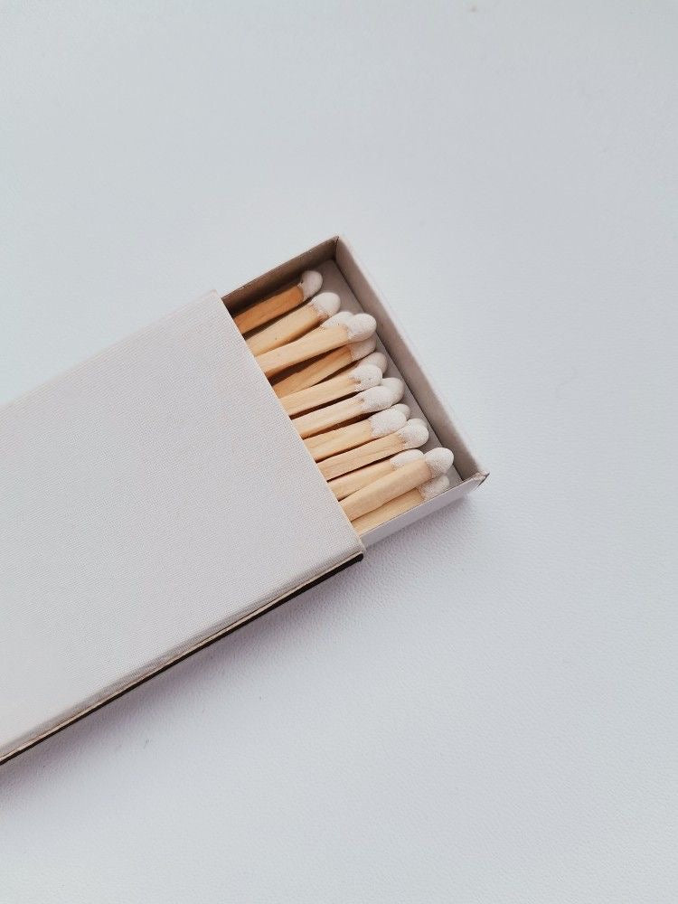 Matchbox with White Tip Matches | Talamh