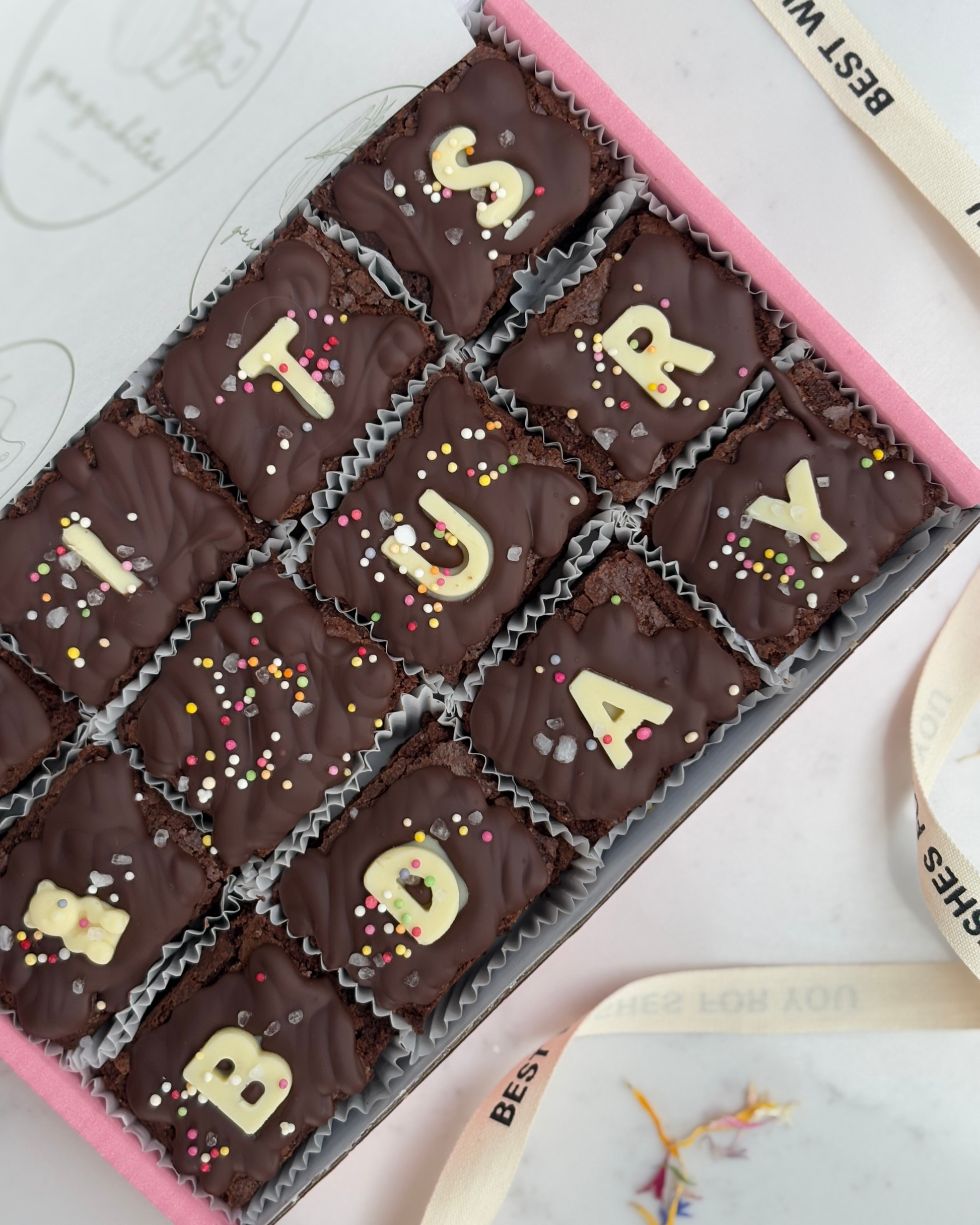 Its ur birthday brownies