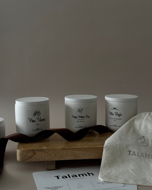 Custom Label Soy Candles in Ireland