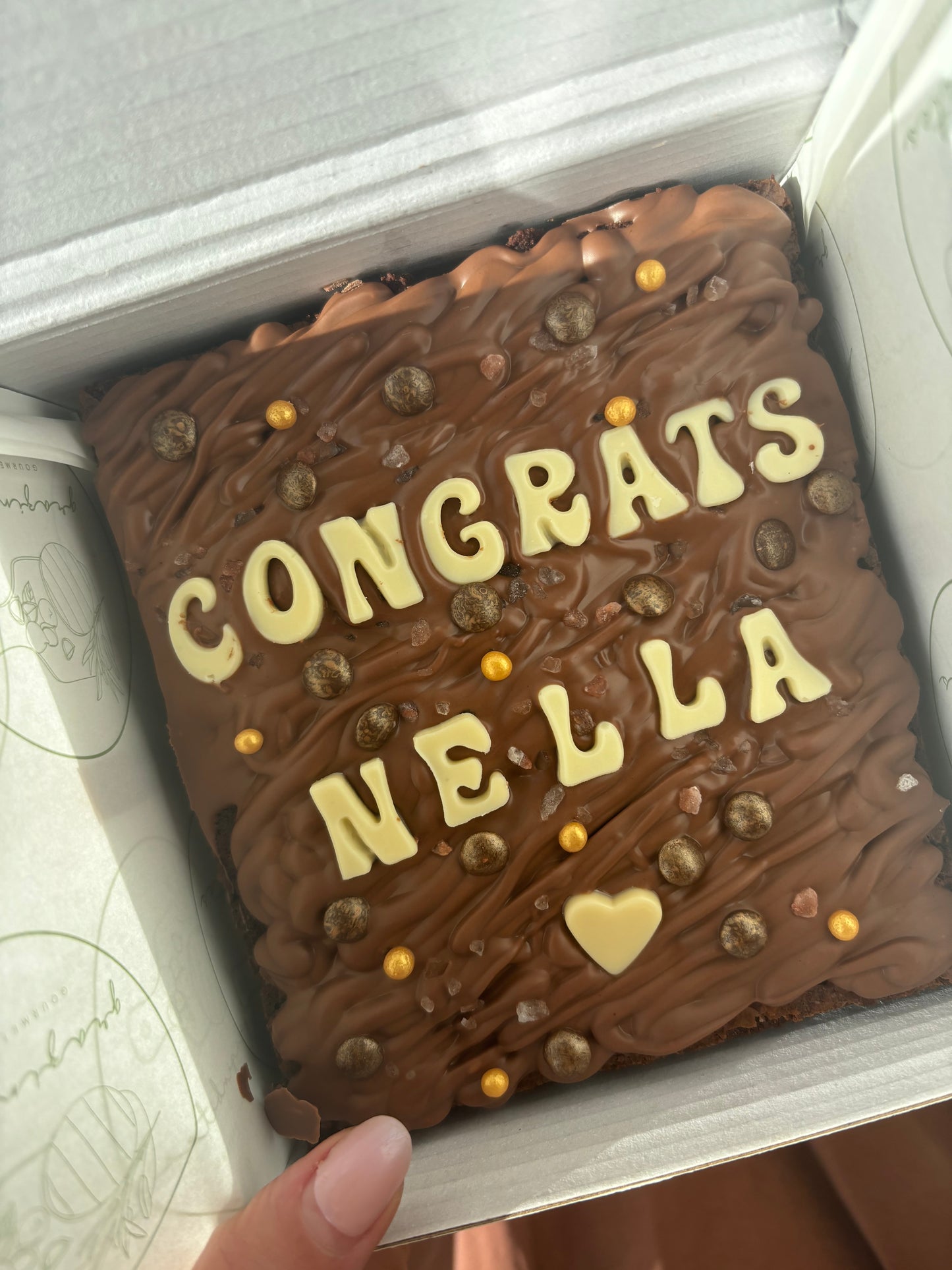 Personalised Brownie Slab