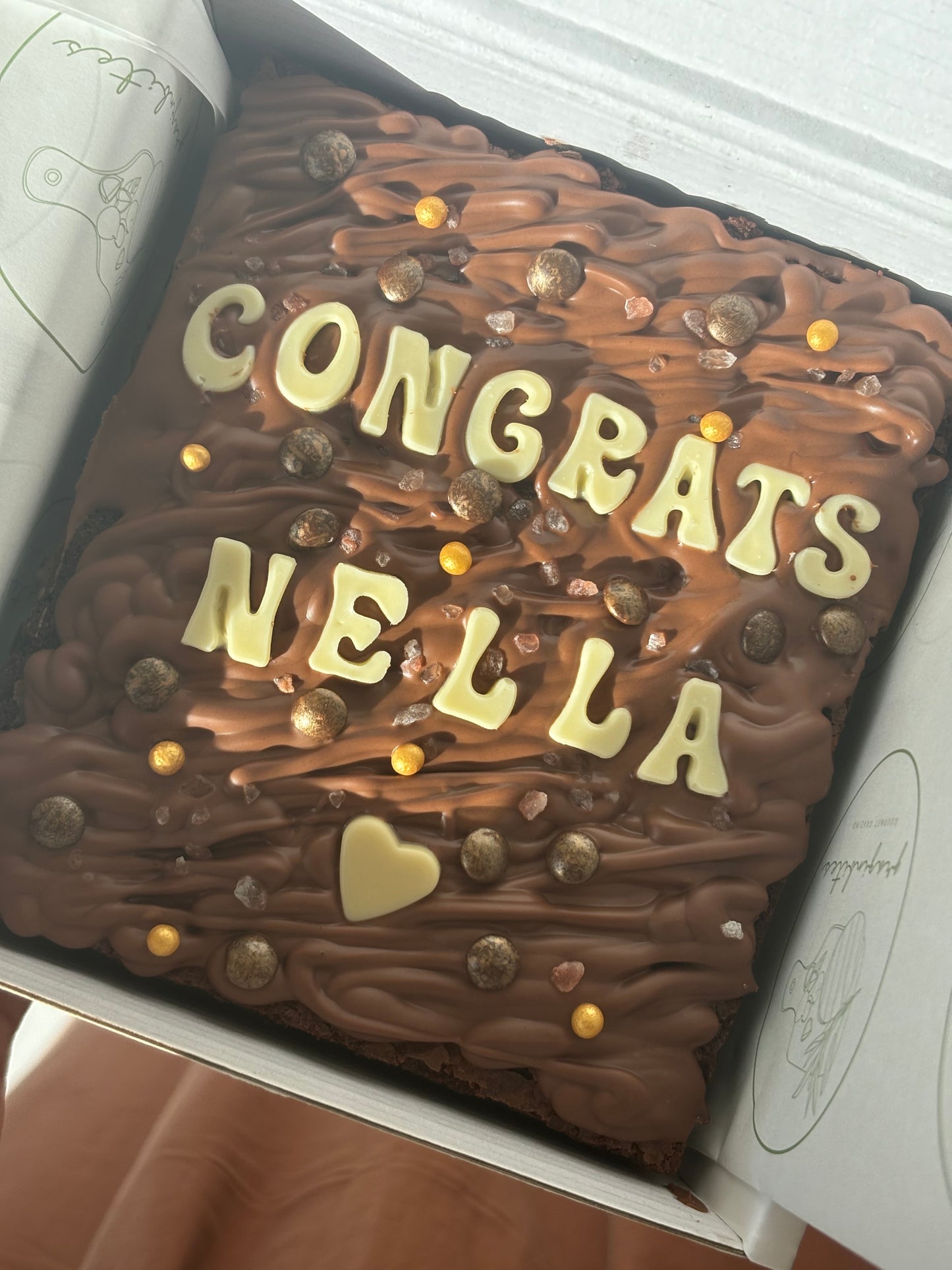 Personalised Brownie Slab