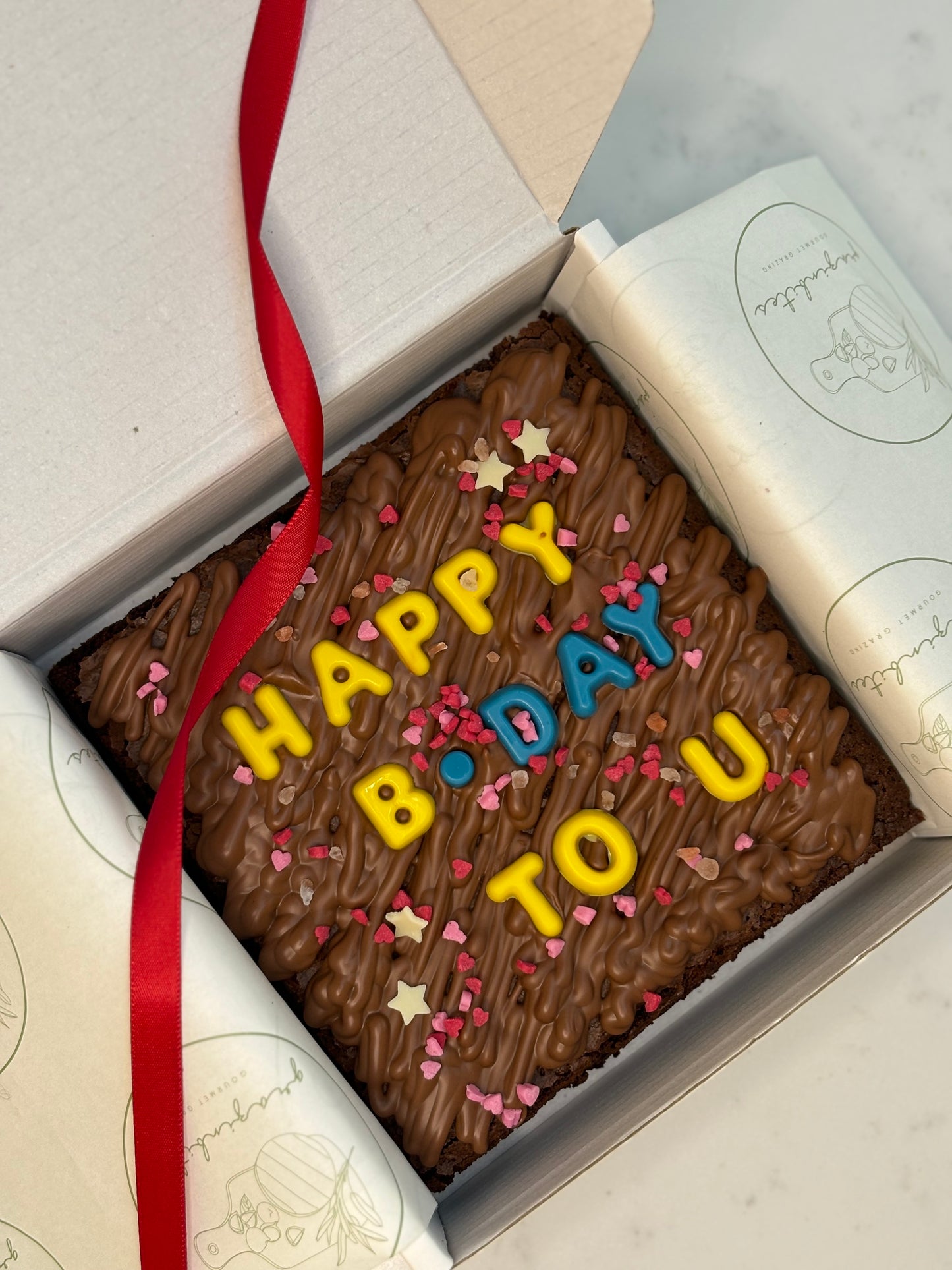 Personalised Brownie Slab